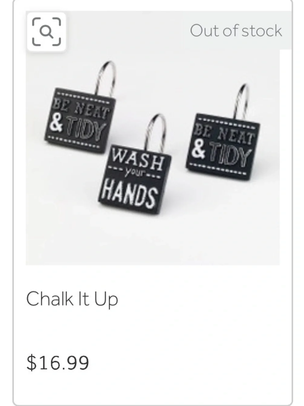 SHOWER CURTAIN & HOOKS SET